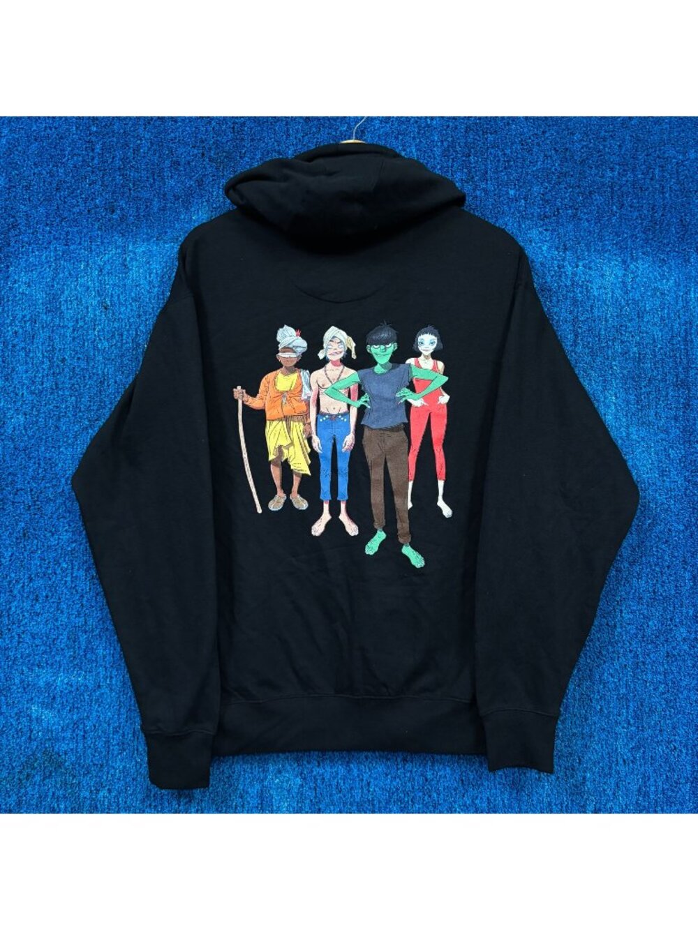Gorillaz Self Titled Zip Up Graphic Hoodie Size Medium